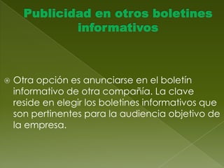 3)Supervisión de medidas futuras: El análisis Web se usa para determinar el porcentaje de personas de una campaña de correo electrónico que visitaron el sitio Web, que hicieron en el sitio y las compras que realizaron.Esta información es valiosa para determinar que funciona y que no, junto con información acerca de cómo diseñar campañas de correo electrónico en el futuro.En ocasiones, en lugar de modificar el sitio primario, el equipo de marketing crea un micro sitio que concuerda con el mensaje de correo electrónico. 