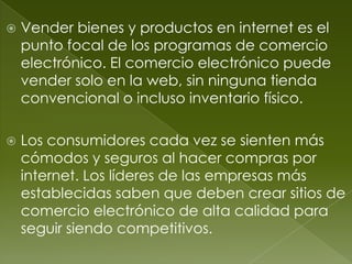 1) el comercio electrónico 
