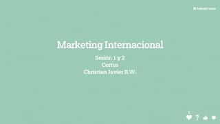 Marketing internacional - Certus 2018-2