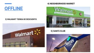OFFLINE
48
3) WALMART TIENDA DE DESCUENTO
4) NEIGHBORHOOD MARKET
5) SAM’S CLUB
 