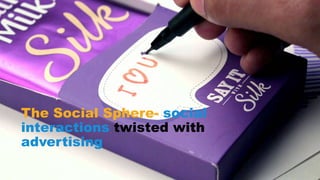The Social Sphere- social
interactions twisted with
advertising
 