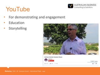 • For demonstrating and engagement
• Education
• Storytelling
YouTube
 