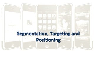 Segmentation, Targeting and Positioning 