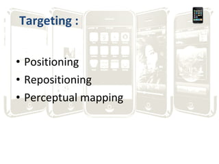 Positioning Repositioning Perceptual mapping Targeting : 