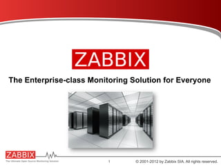 1   © 2001-2012 by Zabbix SIA. All rights reserved.
 