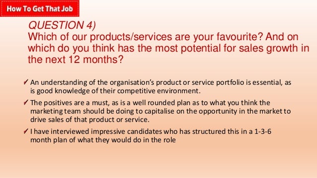 interview questions for marketing position
