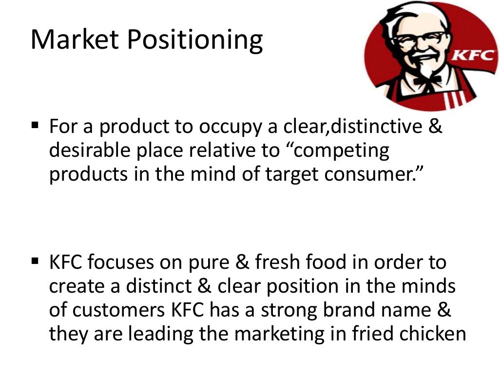 Marketing Mix of KFC