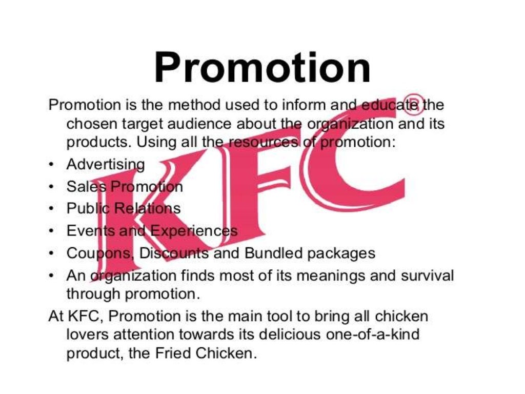 Marketing Mix of KFC