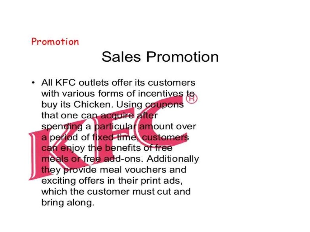 Marketing Mix of KFC