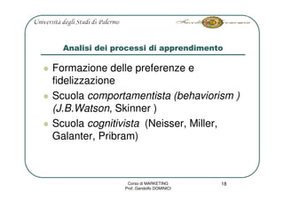 Marketing L3 Consumo E Domanda