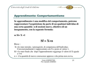 Marketing L3 Consumo E Domanda