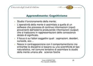 Marketing L3 Consumo E Domanda