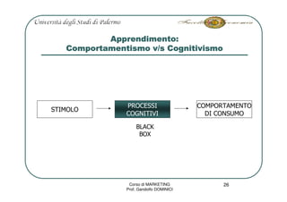 Marketing L3 Consumo E Domanda