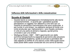 Marketing L3 Consumo E Domanda