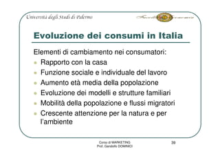 Marketing L3 Consumo E Domanda