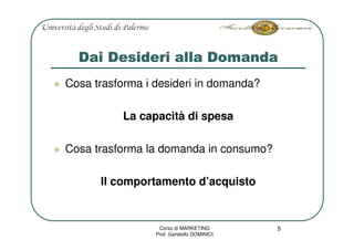Marketing L3 Consumo E Domanda
