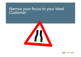 Narrow your focus to your Ideal
Customer
 
