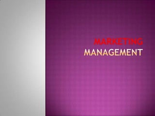 Marketing Management 