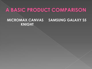 MICROMAX CANVAS
KNIGHT
SAMSUNG GALAXY S5
 