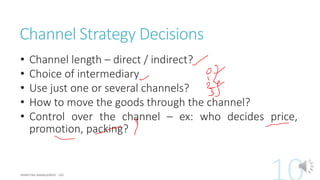 Channel of Distribution - Place, 4th P of Marketing Mix | PPTX