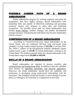 Picture of Marketing management brand ambassador | DOCX