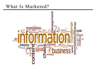 What Is Marketed?
 