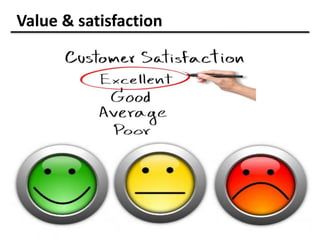 Value & satisfaction
 