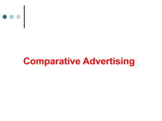 Comparative Advertising
 