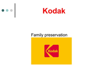 Kodak
Family preservation
 