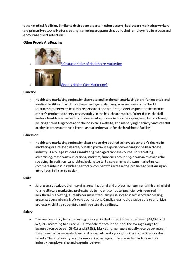 email marketing manager job description