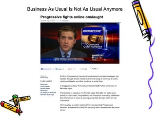 Business As Usual Is Not As Usual Anymore
 