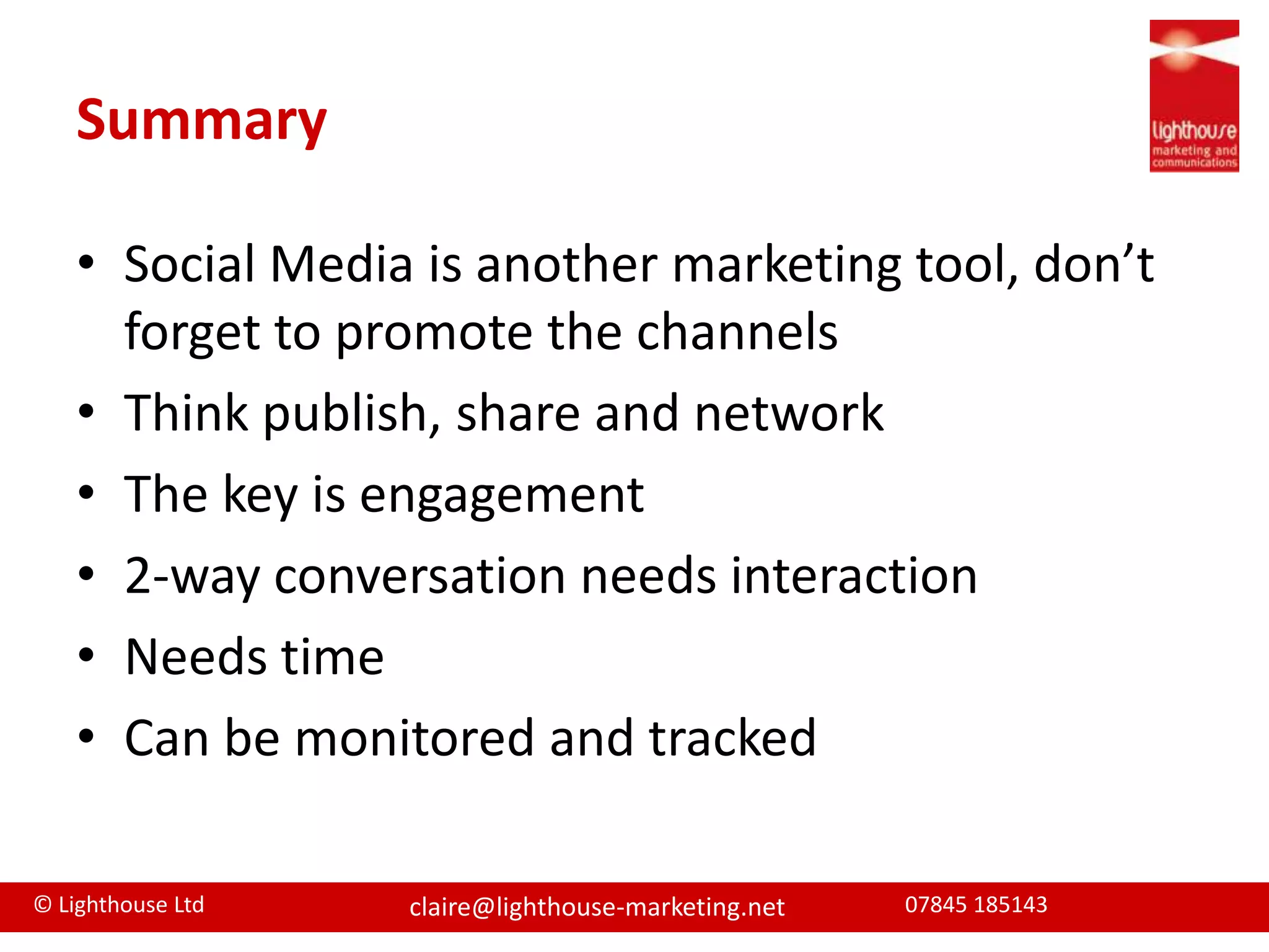 RSS - the ability to update readers ‎with new content it publishesSet up a RSS reader Keep track of all relevant sites, blogs etcMake time to read your RSS feedsShare what’s relevant – Retweet, blog etc 