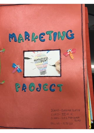 Marketing Project- Class XII (B.St)