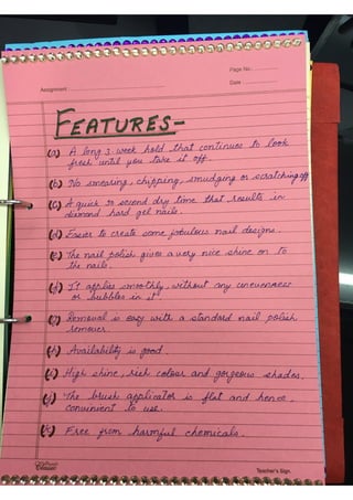 Marketing Project- Class XII (B.St)