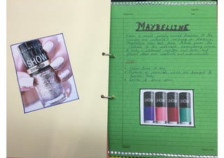 Marketing Project- Class XII (B.St)