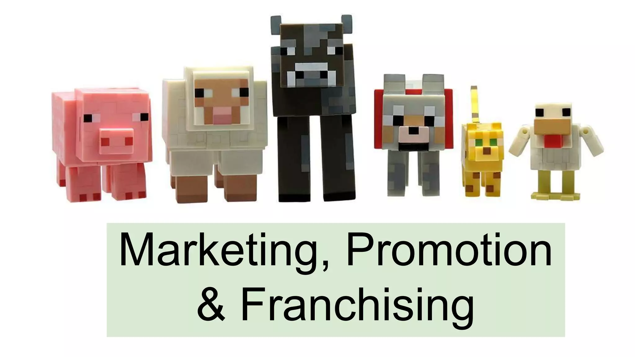 Marketing Promoting and Franchising Minecraft | PPT