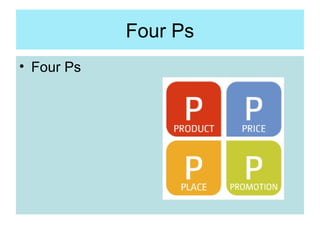 Four Ps
• Four Ps
 
