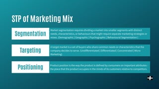 Marketing Mix - 4Ps of Marketing and STP in Marketing | PDF