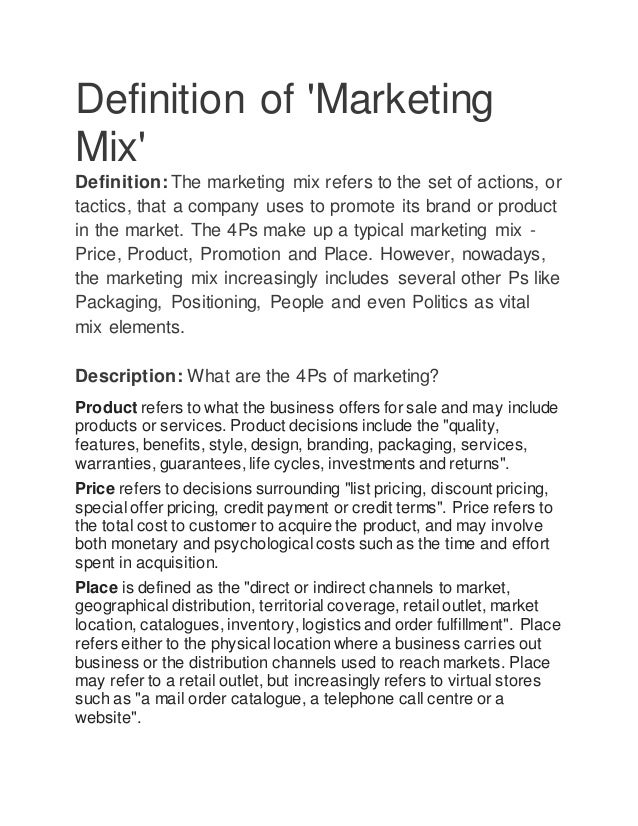 Marketing Mix Details Service Marketing Mix And Components And Elemen Marketing Mix Details Service Marketing Mix And Components And Elemen