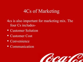 Marketing Mix of Coca Cola Bangladesh Ltd | PPT