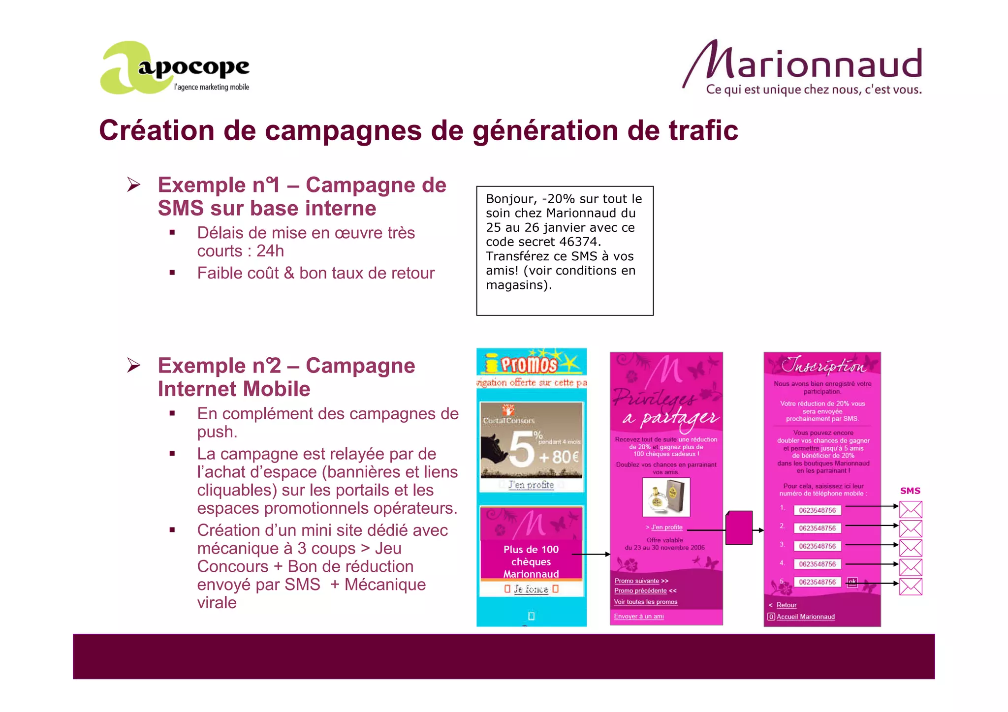 Marketing Mobile Marionnaud Apocope
