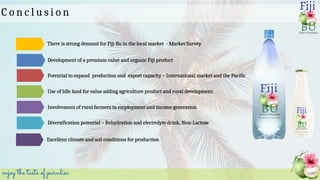 Fiji Bu Marketing Plan Presentation - MBA 437 | PPTX