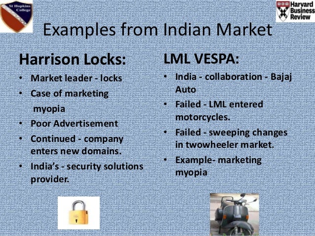 Marketing Myopia Examples In Indian Market