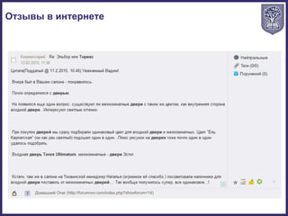 Отзывы в интернете
 