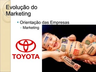 Evolução do Marketing Orientação das Empresas Marketing 