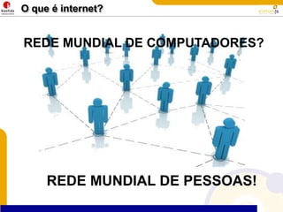 REDE MUNDIAL DE PESSOAS!O que é internet?REDE MUNDIAL DE COMPUTADORES?
