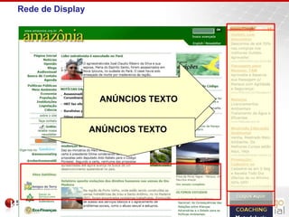 Rede de DisplayANÚNCIOS TEXTOANÚNCIOS GRÁFICOSANÚNCIOS TEXTO