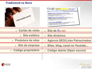 Tradicional vs NovoCartão de visita