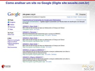 Busca orgânica e links patrocinadosResultados orgânicos - Otimização de sites