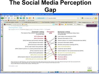 The Social Media Perception
            Gap
 